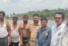 भोकरला मावेजासाठी शेतकऱ्याचे जलबुडी अंदोलन