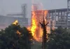 मौजा उदापूर, ब्रम्हपुरी येथील इथेनॉल प्लॅंट ला भीषण आग 
