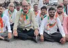 खांडवी येथे राष्ट्रवादी कॉंग्रेस शरदचंद्र पवार  पक्षाच्या वतीने रास्तारोको..!