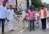 गद्दार खासदारांची गाढवावरून धिंड..! 