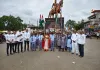 ढोल-ताशांचा निनाद लेझीमचा थरार अन् भोकरदनच्या रस्त्यावर दुमदुमला ‘तिरंगा’
