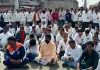 राजूर येथे मनोज जरांगे पाटलांच्या समर्थनार्थ आंदोलन:मराठा समाज आक्रमक,बाजारपेठ कडकडीत बंद