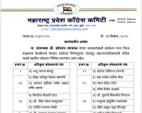 सोलापूर महानगरपालिकेसाठी काँग्रेसच्या २० उमेदवारांची पहिली यादी जाहीर