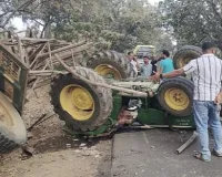 गडचिरोली,कोरची येथे भरधाव ट्रकची ट्रॅक्टरला जबर धडक