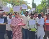 Breking news : कर्जमाफीसाठी तुपकरांचे अन्नत्याग आंदोलन; पत्नी शर्वरी तुपकरांनी सरकारसाठी मागितली भीक