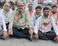 खांडवी येथे राष्ट्रवादी कॉंग्रेस शरदचंद्र पवार  पक्षाच्या वतीने रास्तारोको..!