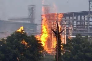 मौजा उदापूर, ब्रम्हपुरी येथील इथेनॉल प्लॅंट ला भीषण आग 