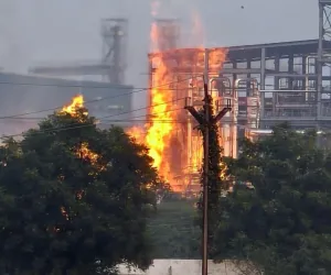 मौजा उदापूर, ब्रम्हपुरी येथील इथेनॉल प्लॅंट ला भीषण आग 