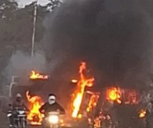 ब्रह्मपुरी - नागभीड मार्गावर ‘बर्निंग टँकर’चा थरार