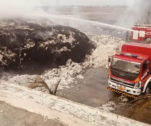वरोड्यात रवी कमल जिनिंगला भीषण आग; अंदाजे दहा करोड रुपये नुकसानीचा अंदाज